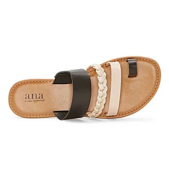 a.n.a. Flat strappy sandal size 7. - Picture 1 of 8